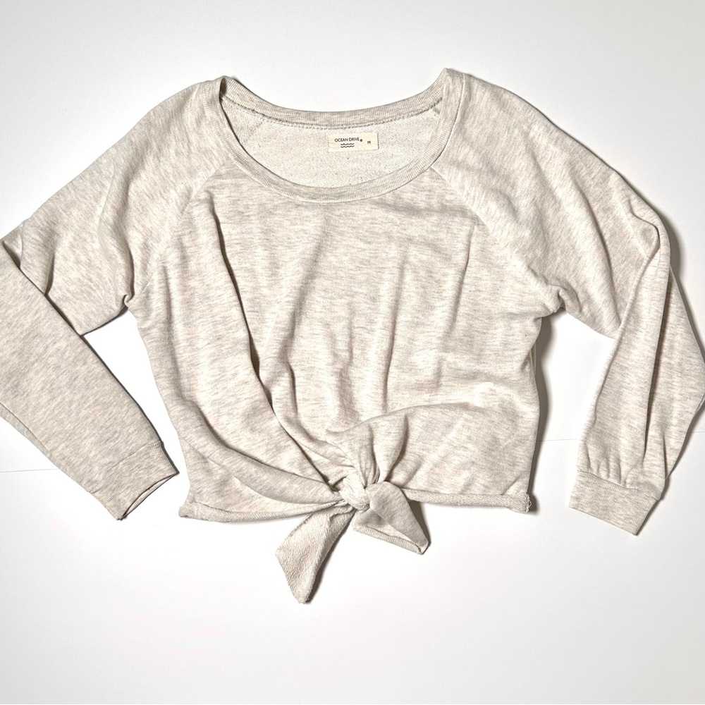 Ocean Drive Tie Front Top